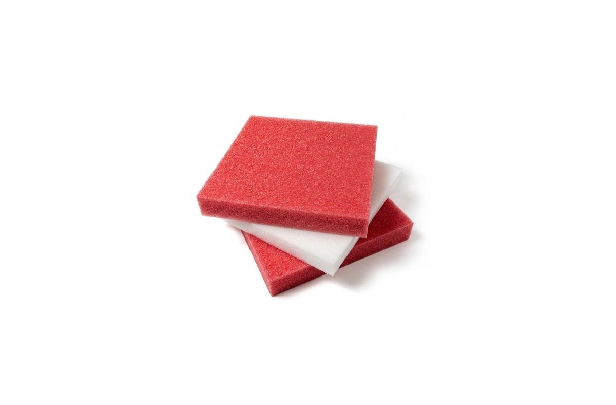 Mousse Ethafoam® - 3 modèles empilés dont deux roses et un blanc