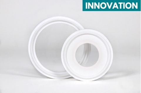 Joint clamp en PTFE modifié, le PureSeal® garantit un haut niveau de pureté et une durabilité exceptionnelle