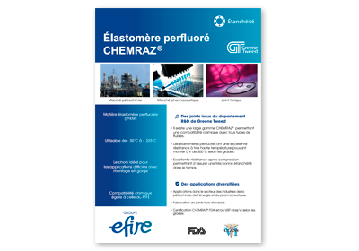 Joints élastomères perfluorés