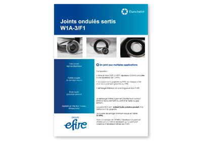 Joints ondulés sertis W1A-3F1