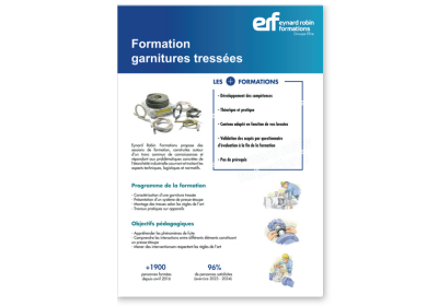 Formations garnitures tressées