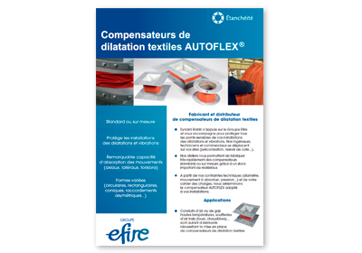 Compensateurs de dilatation textiles Autoflex