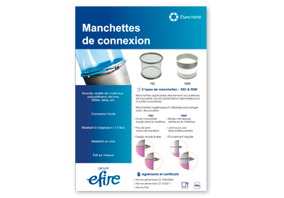 Manchettes Sleevflex, FSC / FDM