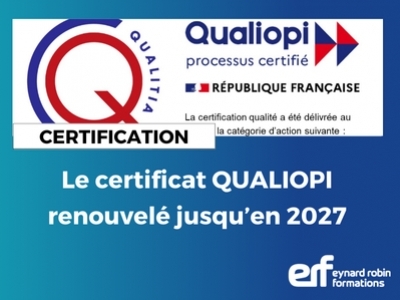 Eynard Robin Formations de nouveau certifié Qualiopi